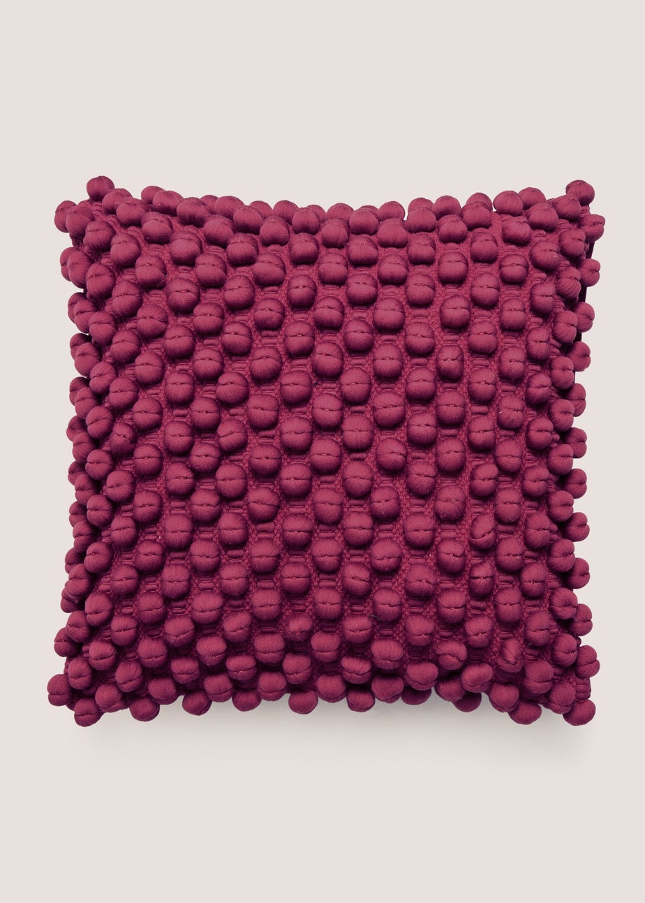 Pink Bobble Cushion