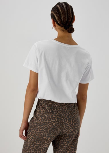 White Paris Slogan T-Shirt