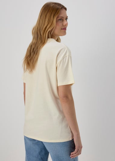 White Flower Print T-Shirt