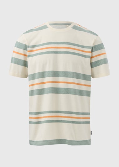 Ecru Multicolour Candy Stripe T-Shirt