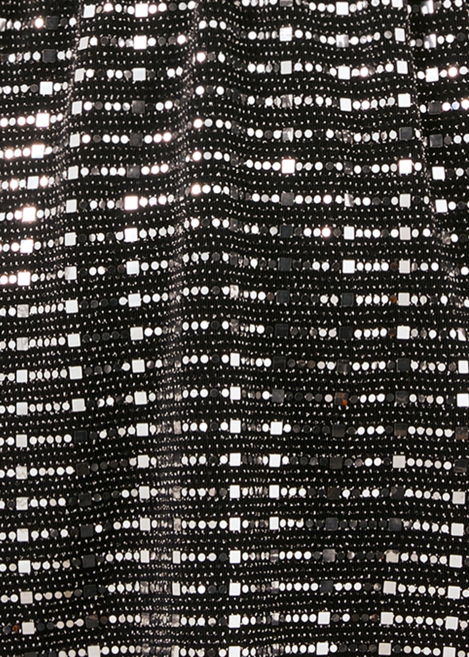 Et Vous Silver Sequin Jersey Co Ord Top