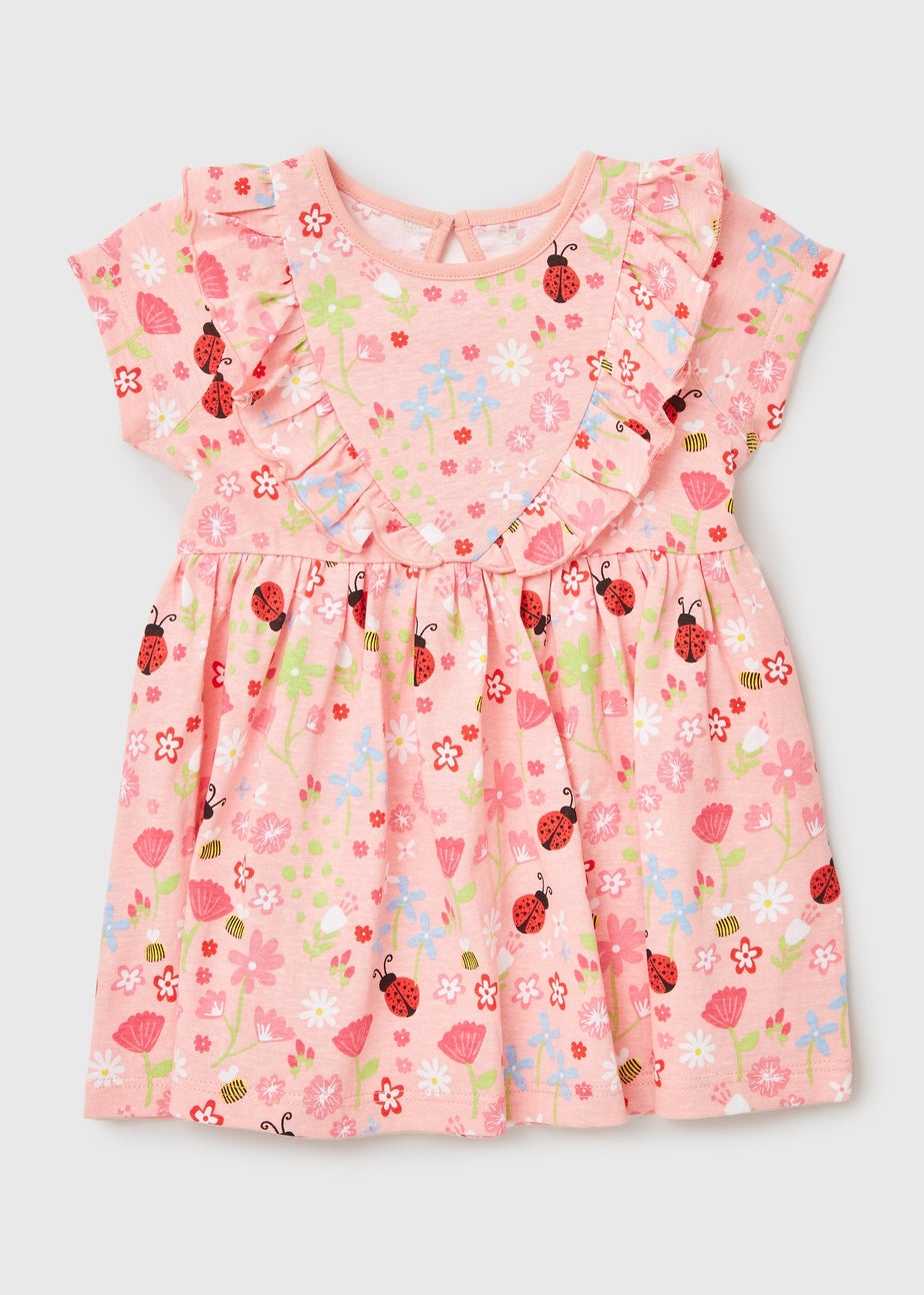 Baby Pink Ladybird Dress (Newborn-23mths)