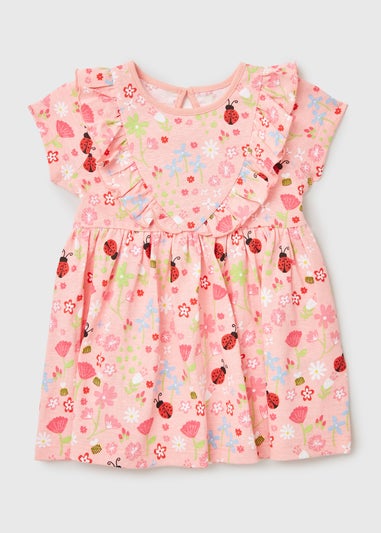 Baby Pink Ladybird Dress (Newborn-23mths)