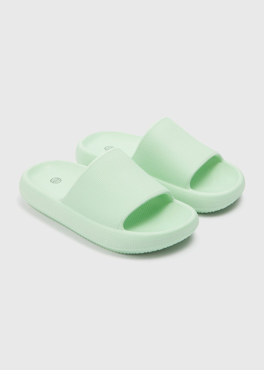 Girls Lime Cloud Sliders (Younger 10/11-5/6 Older)