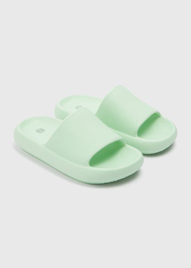 Girls Lime Cloud Sliders (Younger 10/11-5/6 Older)