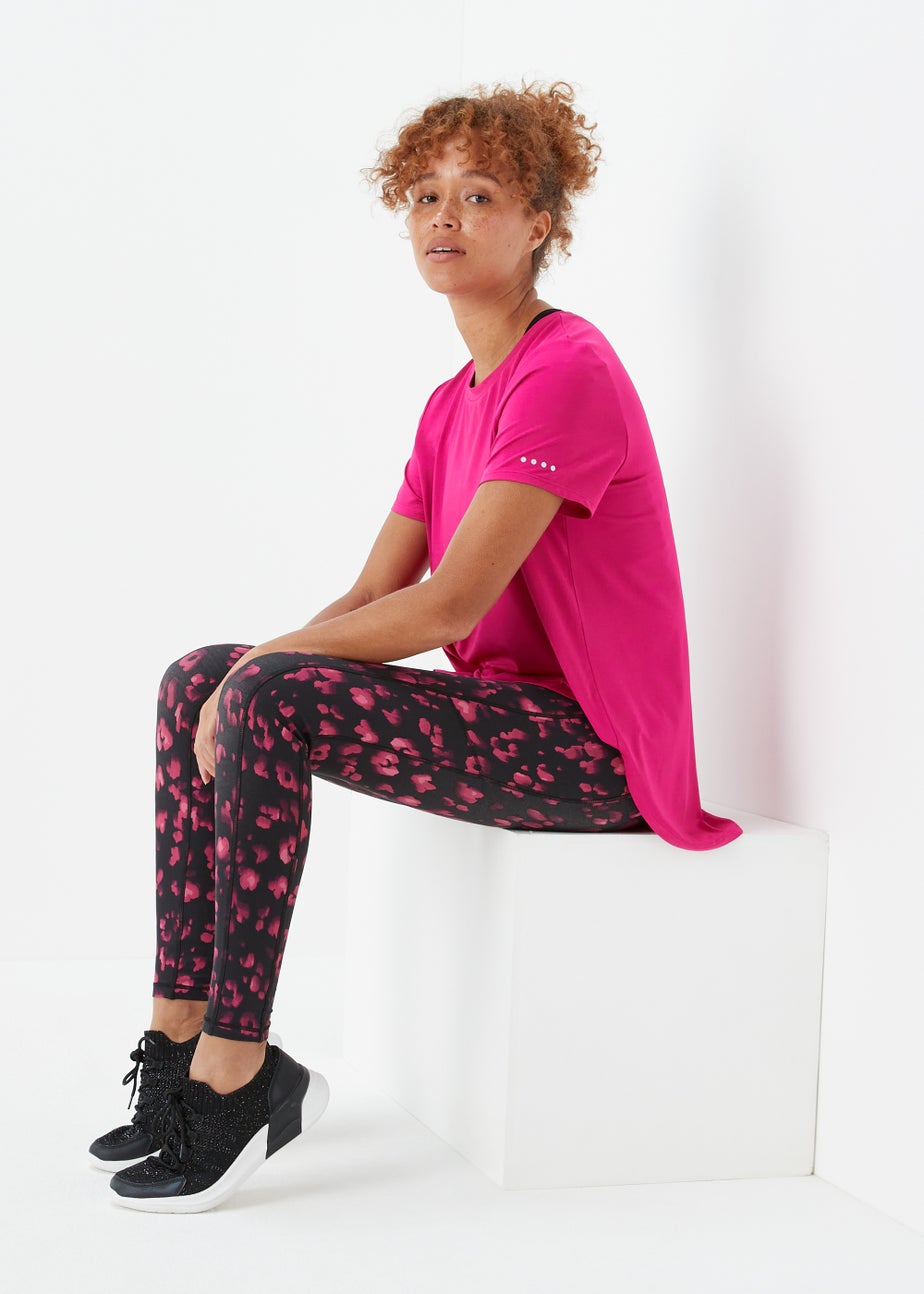 Souluxe Pink Longline Sports T-Shirt