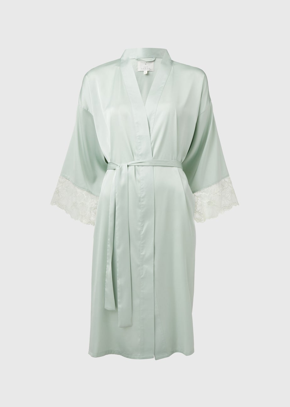 Green Lace Bridal Dressing Gown