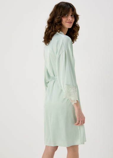 Green Lace Bridal Dressing Gown