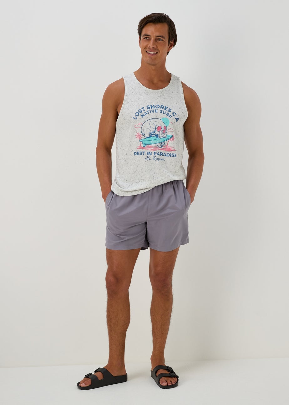 Purple Plain Swim Shorts