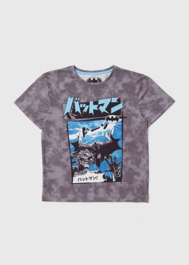 Boys Charcoal Tie Dye T Shirt (4-12yrs)