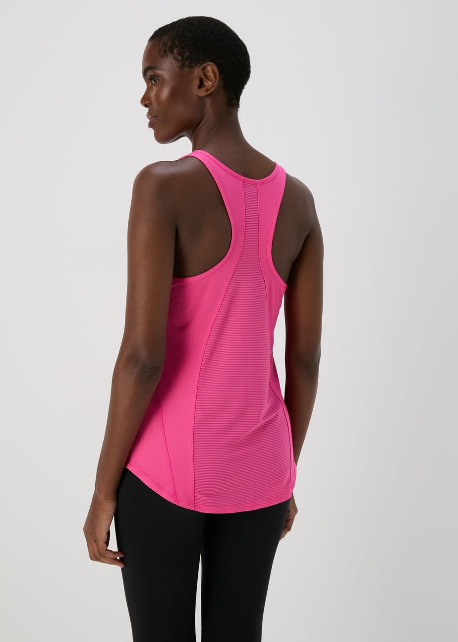 Souluxe Pink Mesh Sports Vest Top