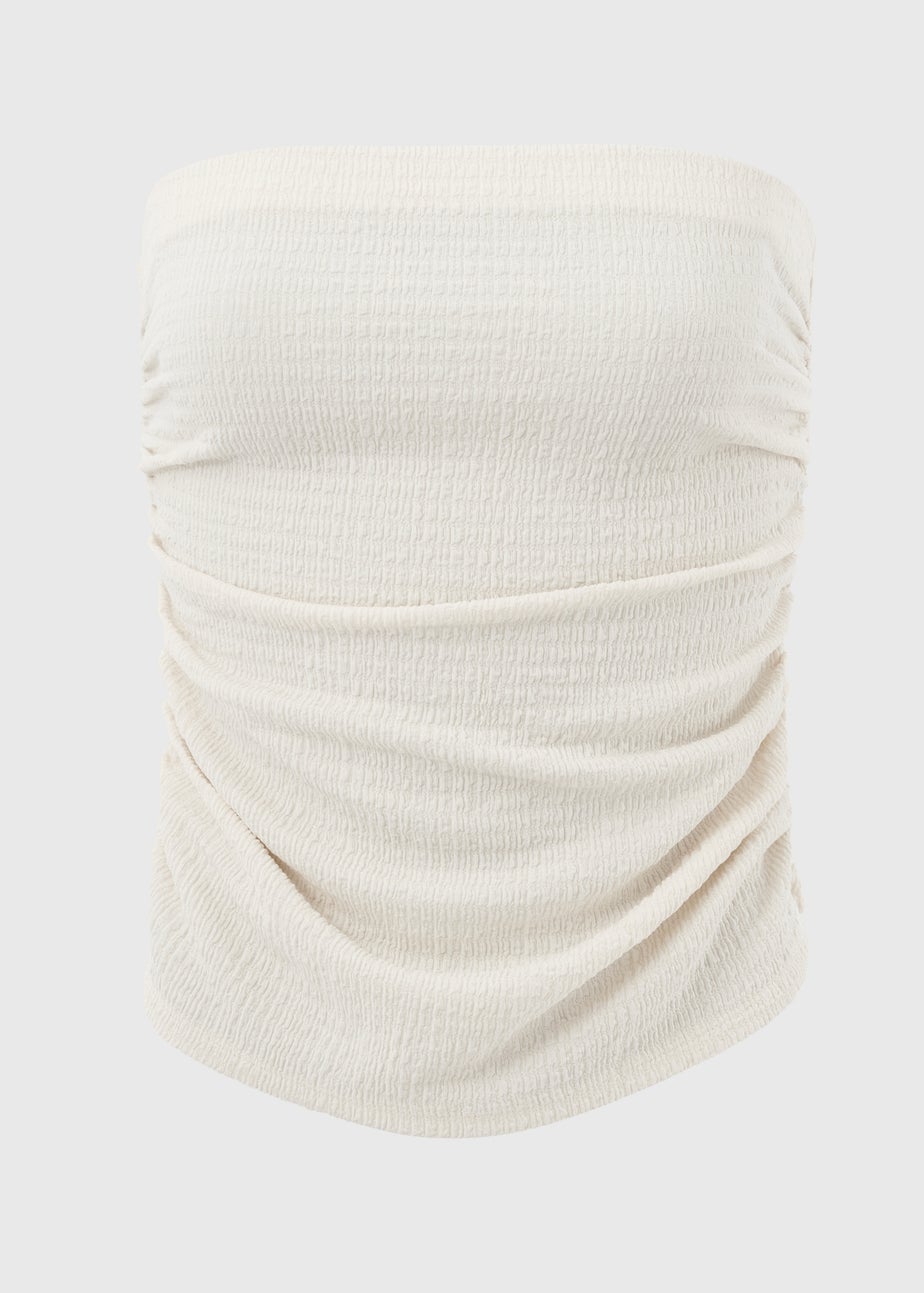 Cream Textured Boobtube