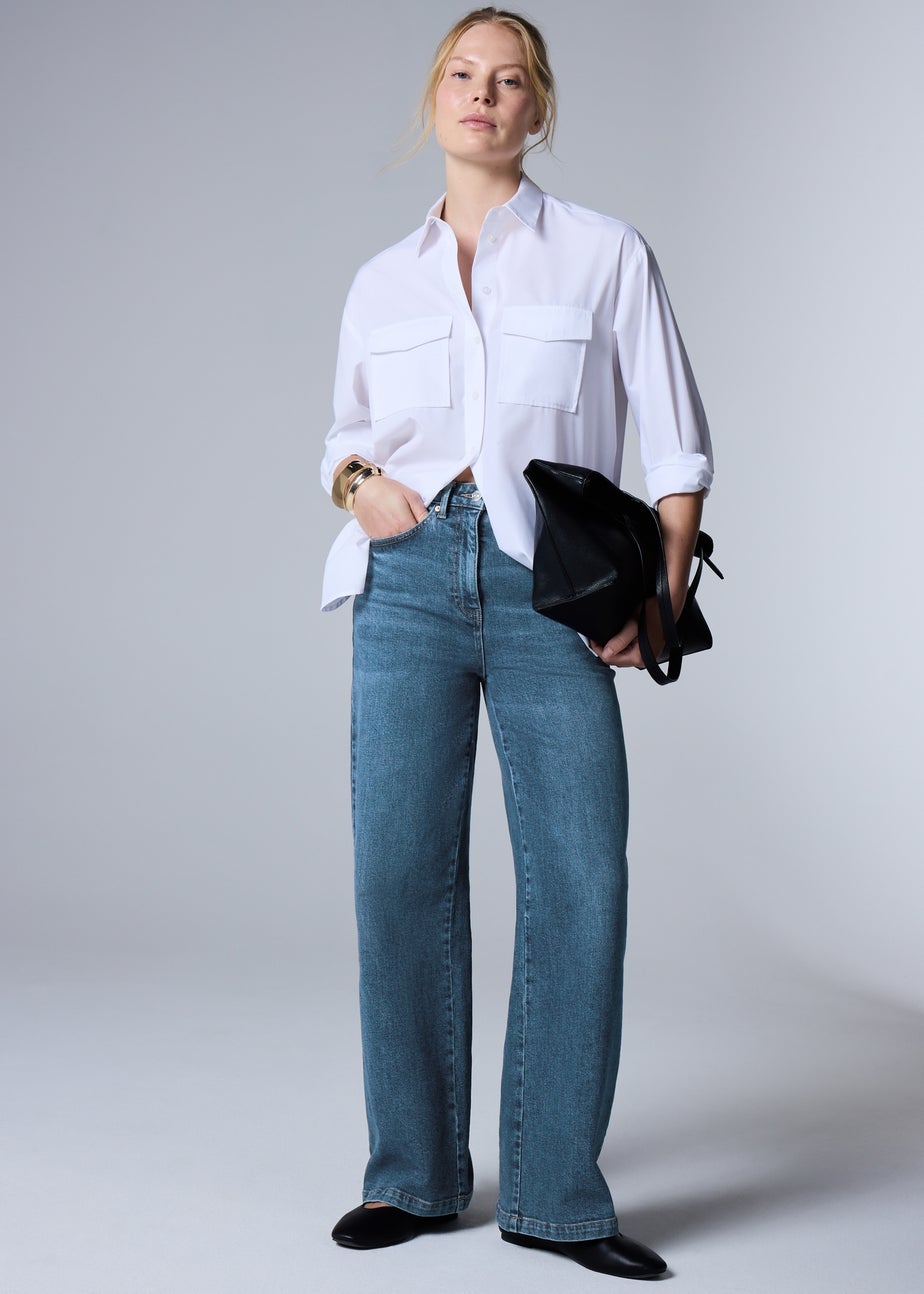 Indigo Wide Leg Jeans