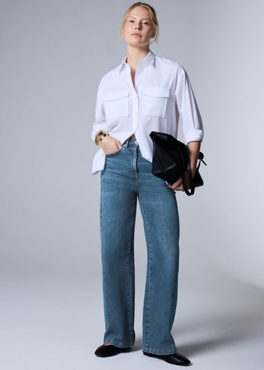 Indigo Wide Leg Jeans