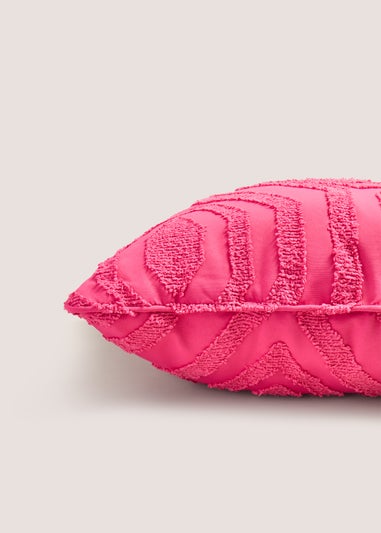 Pink Geometric Pattern Cushion (43cmx43cm)