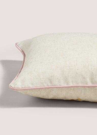 Floral Embroidered Cushion (30cm x 50cm)