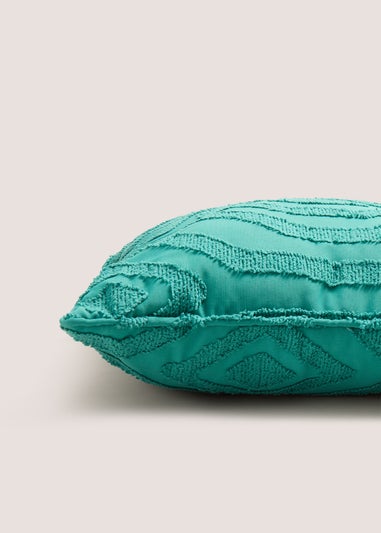 Blue Geometric Pattern Cushion (43cmx43cm)