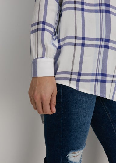 White Check Viscose Shirt