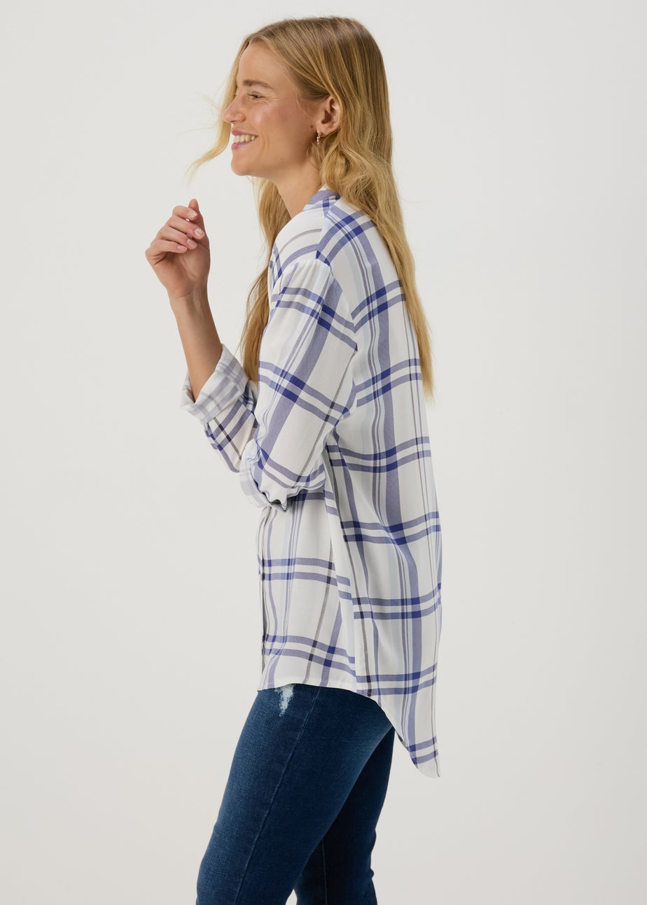White Check Viscose Shirt