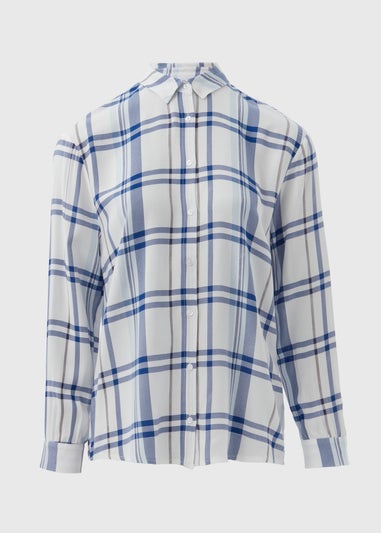 White Check Viscose Shirt