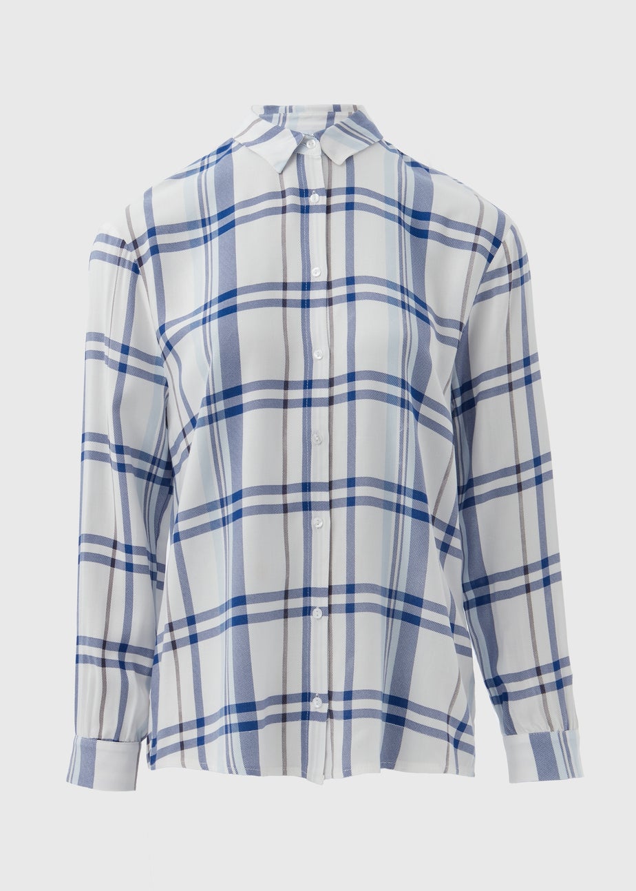 White Check Viscose Shirt