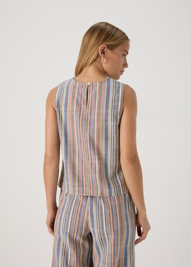 Multicolour Stripe Co Ord Vest