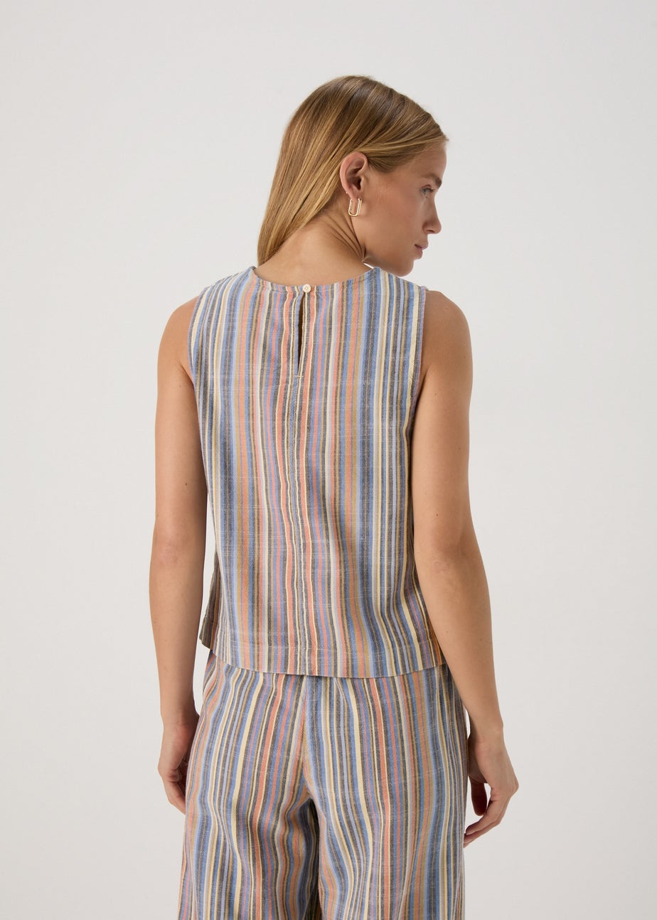 Multicolour Stripe Co Ord Vest