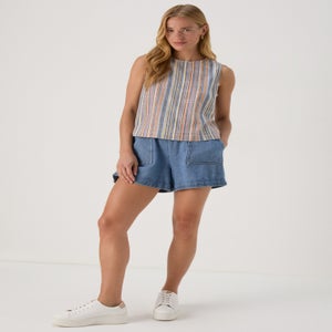 Multicolour Stripe Co Ord Vest