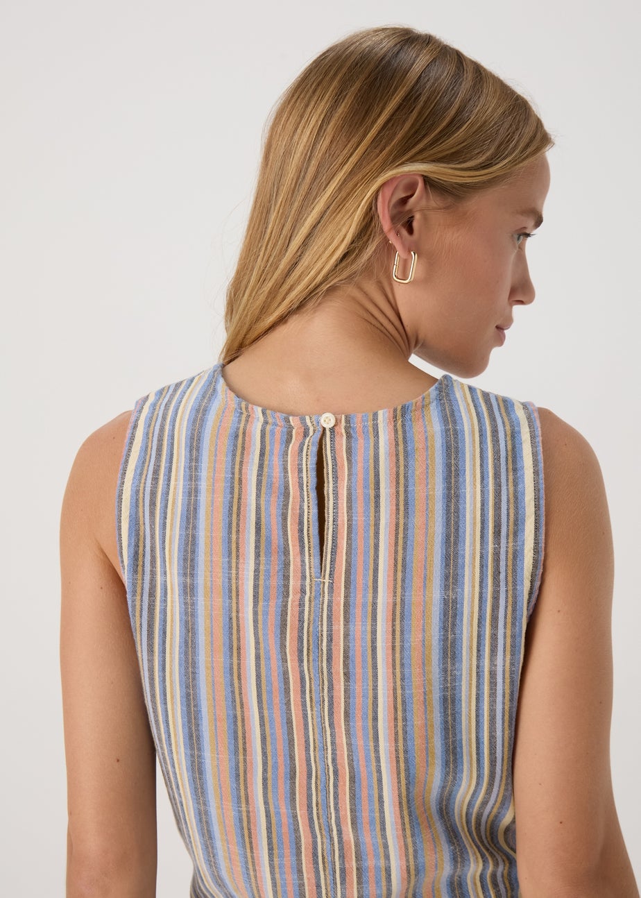 Multicolour Stripe Co Ord Vest