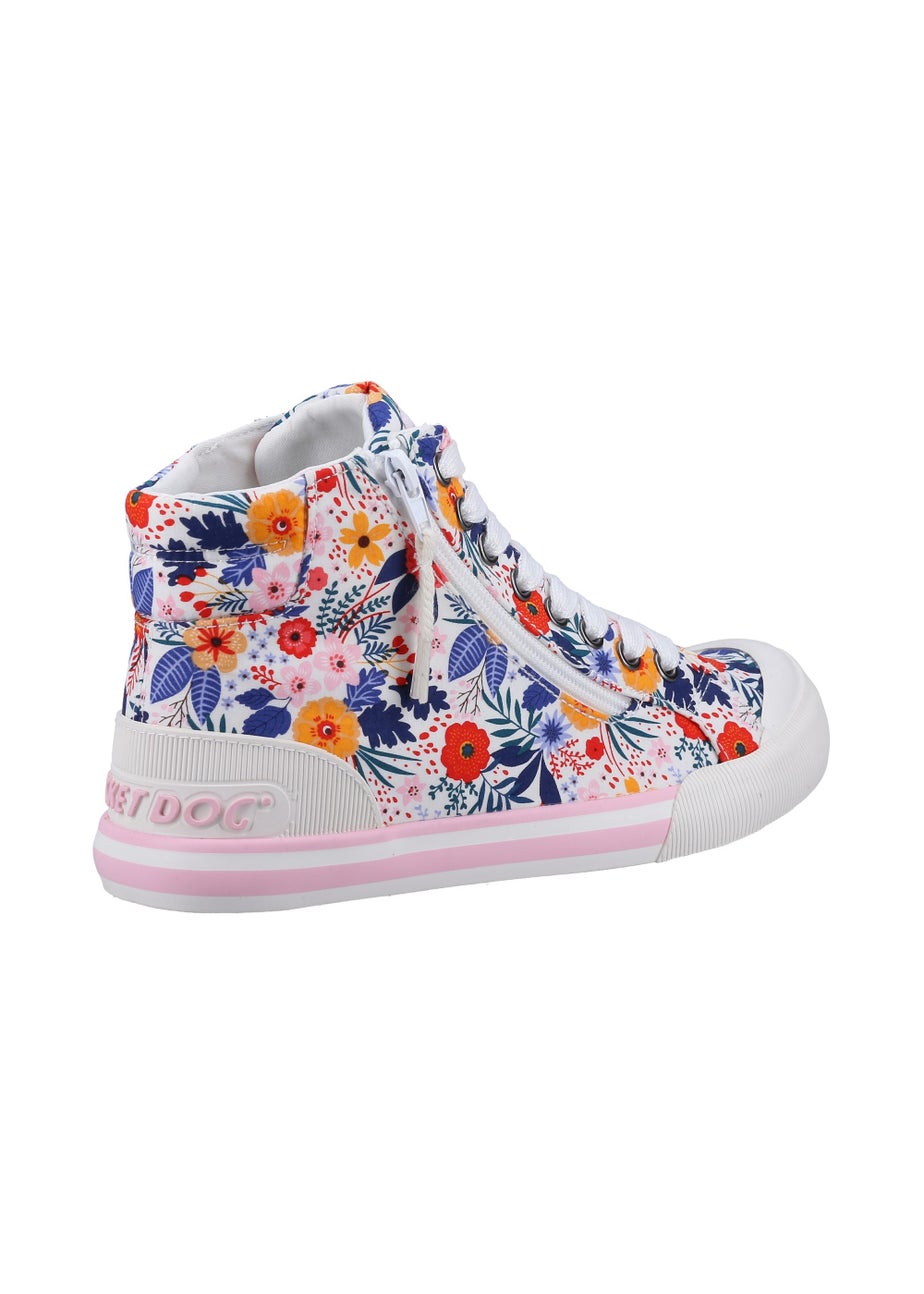 Rocket Dog White Jazzin Malden Floral Shoes