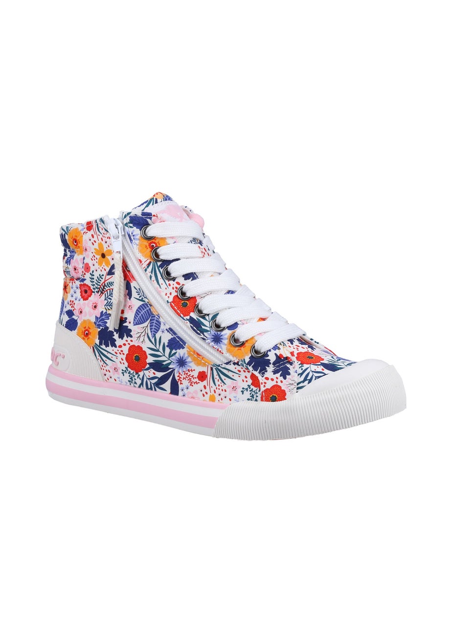 Rocket Dog White Jazzin Malden Floral Shoes