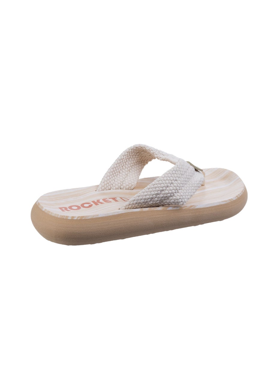 Rocket Dog Cream Sunset Webbing Flip Flop