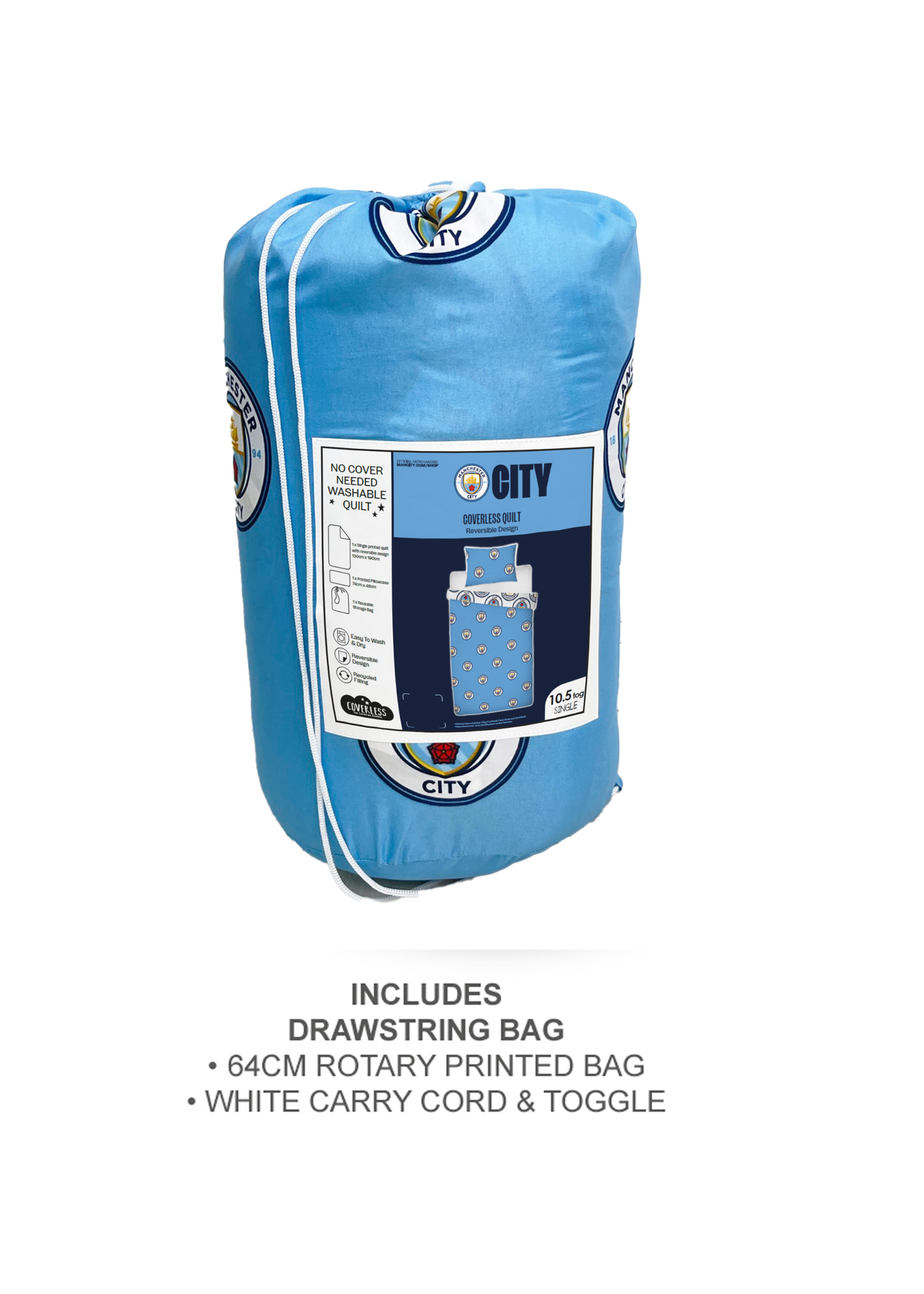 Manchester City FC Coverless Quilt (10.5 Tog)