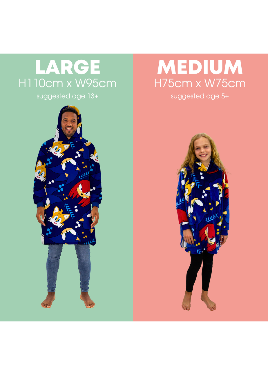 HUGZEE Sonic Bounce Hooded Wearable Throw