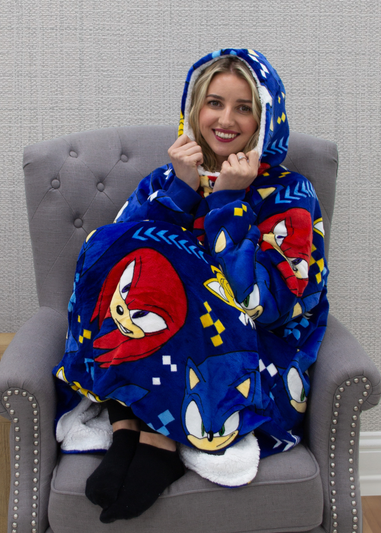 HUGZEE Sonic Bounce Hooded Wearable Throw