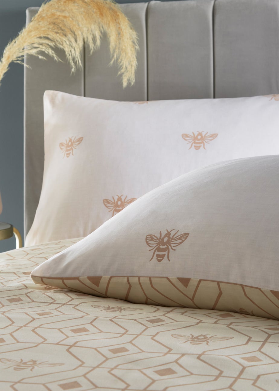 furn. Bee Deco Geometric Duvet Cover Set