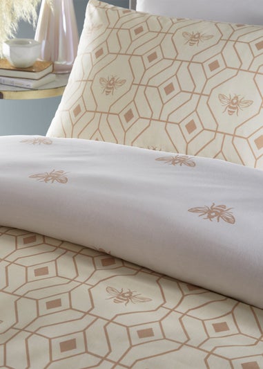 furn. Bee Deco Geometric Duvet Cover Set