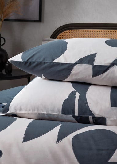 Hoem Meta Abstract Cotton Rich Duvet Cover Set Blue