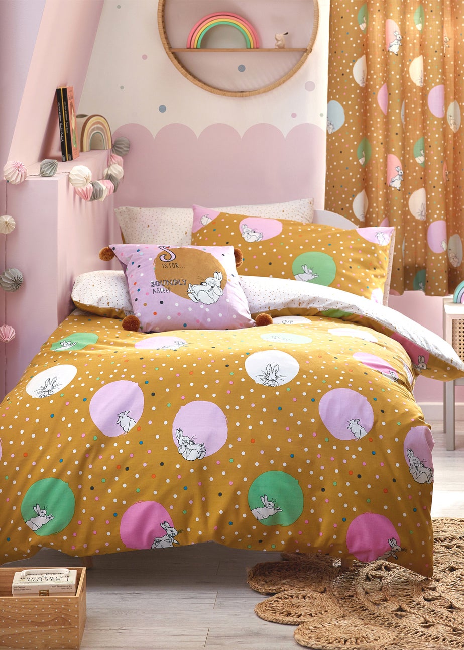 Peter Rabbit™ Dotty Spotted Duvet Cover Set Ochre