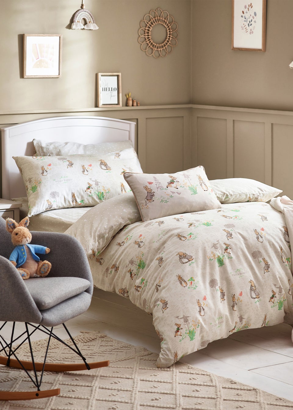 Peter Rabbit™ Classic Cotton Duvet Cover Set Natural