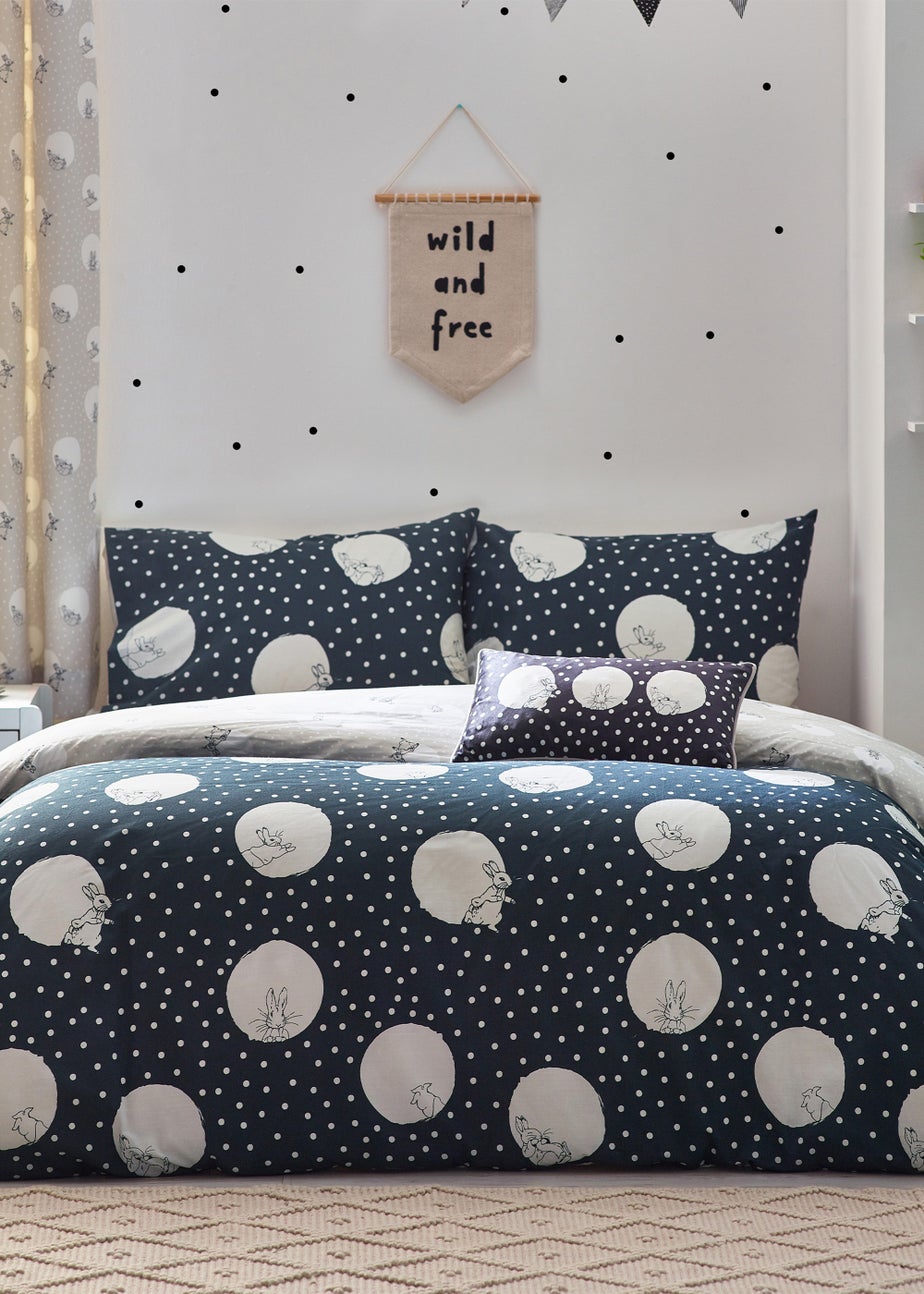 Peter Rabbit™ Spot Me Modern Duvet Cover Set Grey