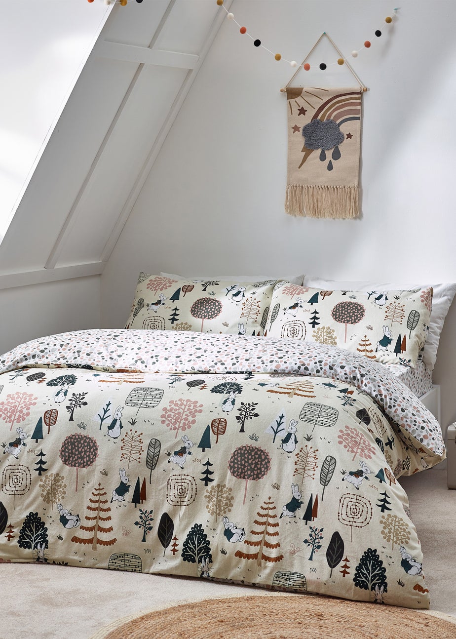 Peter Rabbit™ Scandi Woods Brushed Cotton Duvet Cover Set Natural