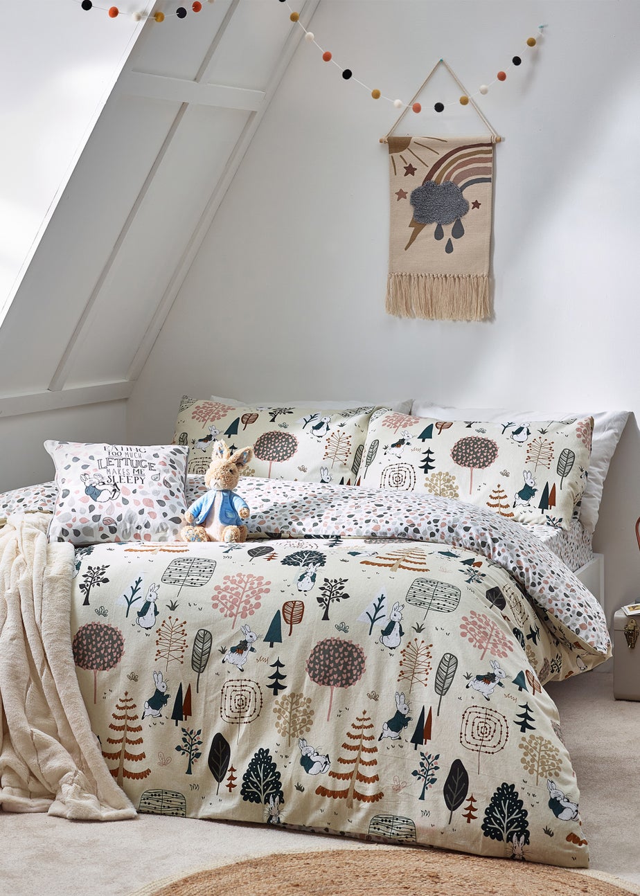 Peter Rabbit™ Scandi Woods Brushed Cotton Duvet Cover Set Natural