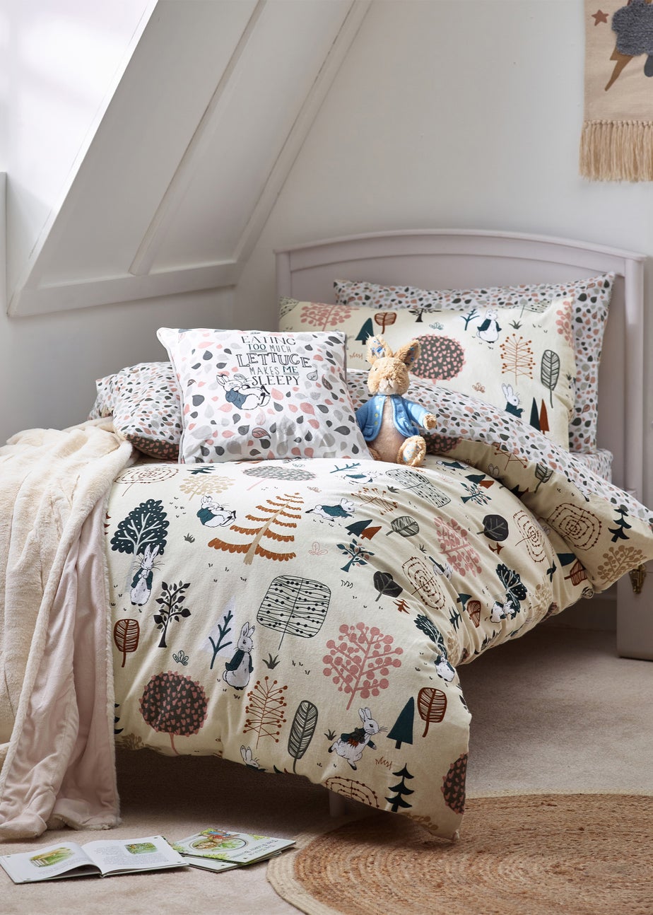 Peter Rabbit™ Scandi Woods Brushed Cotton Duvet Cover Set Natural