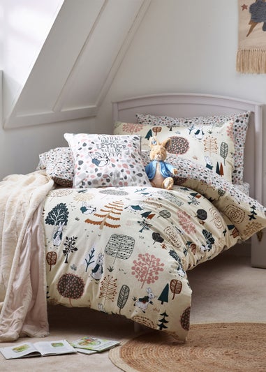 Peter Rabbit™ Scandi Woods Brushed Cotton Duvet Cover Set Natural