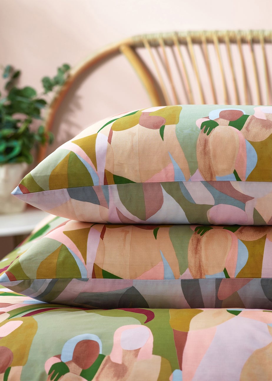 furn. Self Love Abstract Duvet Cover Set Multi