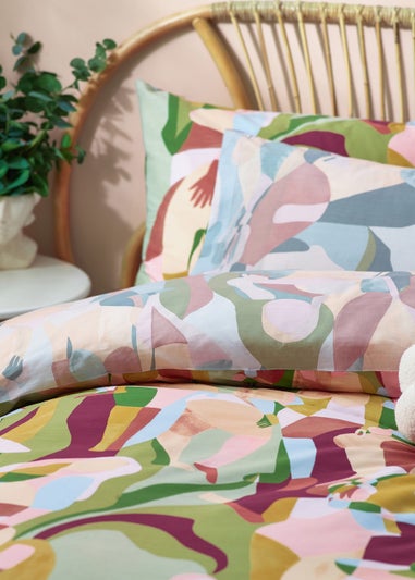 furn. Self Love Abstract Duvet Cover Set Multi