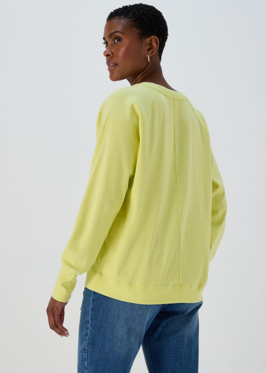 Papaya Lime V Neck Top