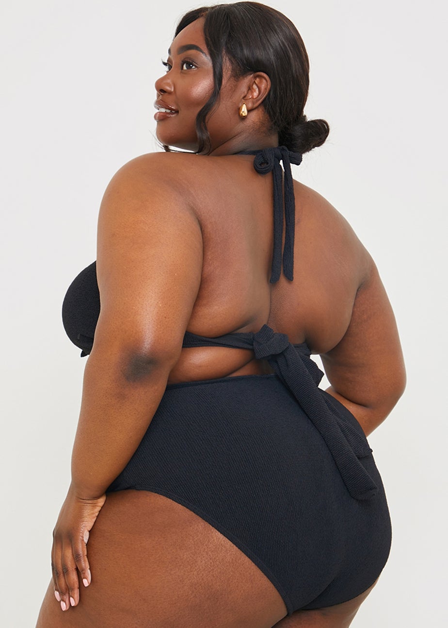 In The Style Black Gold Bar Bikini Bottom