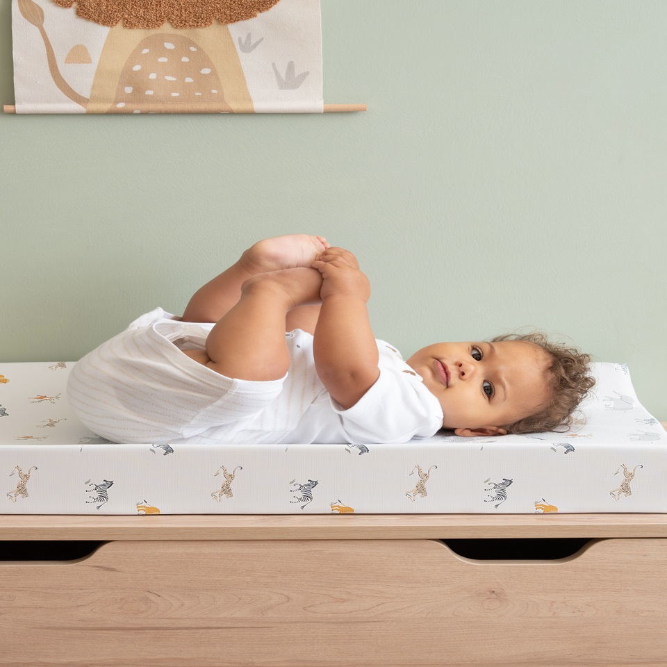 Clair de Lune Jungle Dream Changing Mat Anti-Roll Wedge